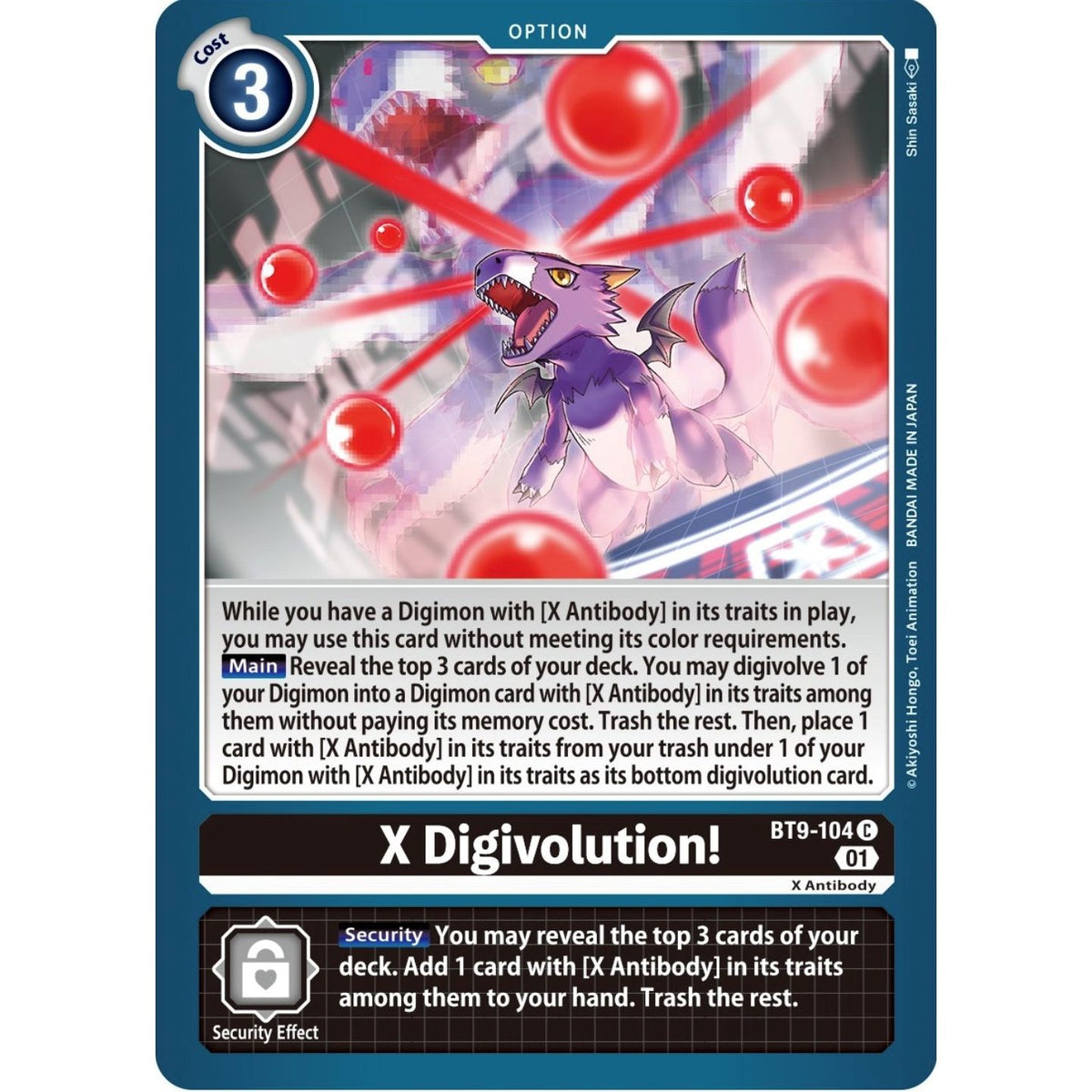 Image for X Digivolution! (BT9-104 C) (BT09) - Digimon Card Game