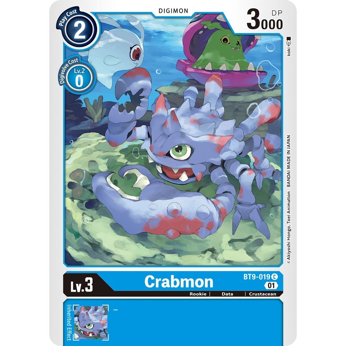 Image for Crabmon (BT9-019 C) (BT09) - Digimon Card Game