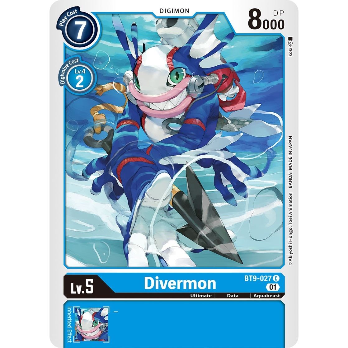 Image for Divermon (BT9-027 C) (BT09) - Digimon Card Game