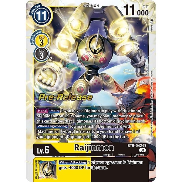 Image for Raijinmon (BT9-042 U) (BT09_PR) - Digimon Card Game