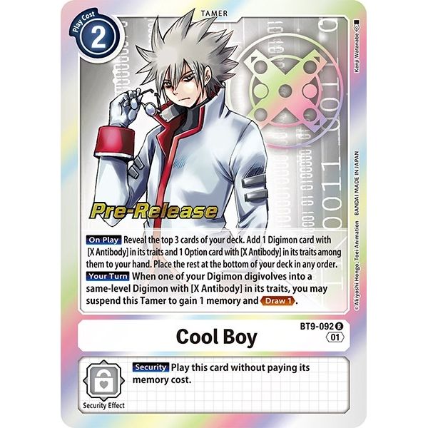 Image for Cool Boy (BT9-092 R) (BT09_PR) - Digimon Card Game