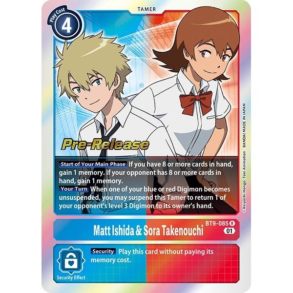 Image for Matt Ishida & Sora Takenouchi (BT9-085 R) (BT09_PR) - Digimon Card Game