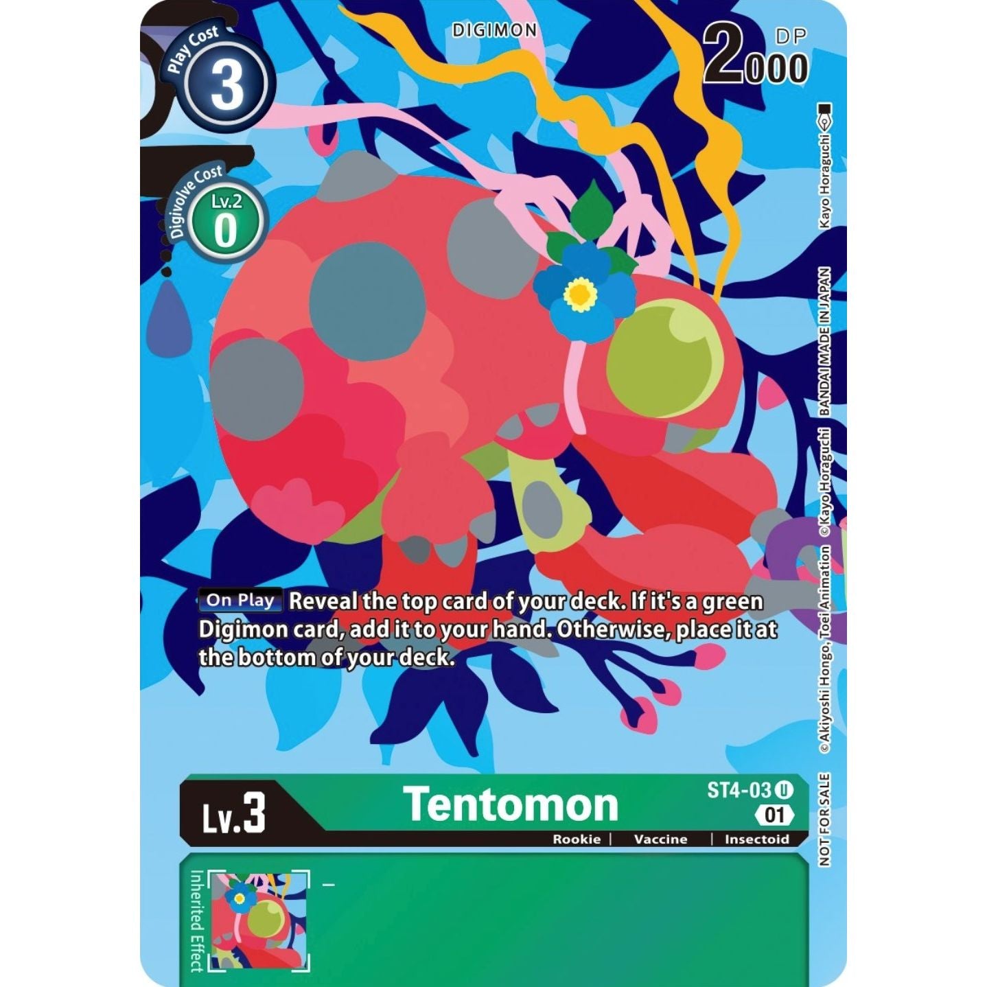 Image for Tentomon (Tamer's Card Set 2 Floral Fun) (ST4-03 U) (ST-4) - Digimon Card Game