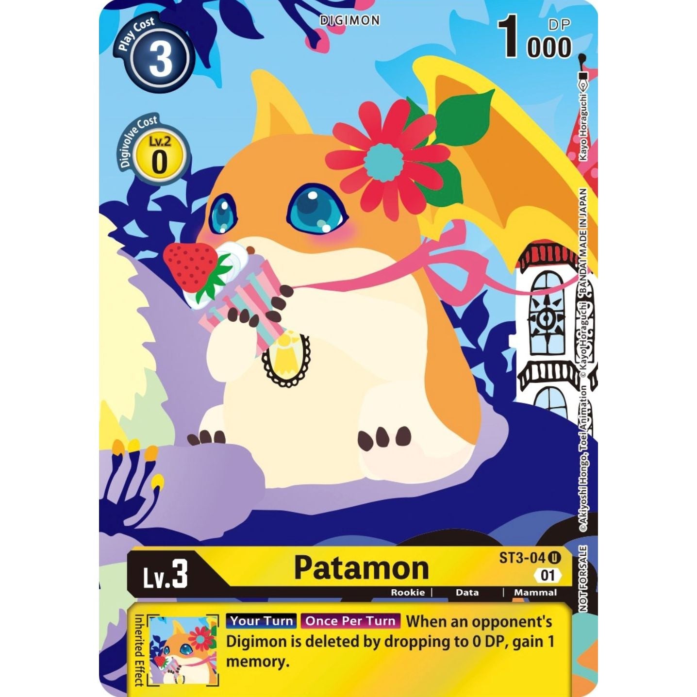 Image for Patamon (Tamer's Card Set 2 Floral Fun) (ST3-04 U) (ST-3) - Digimon Card Game