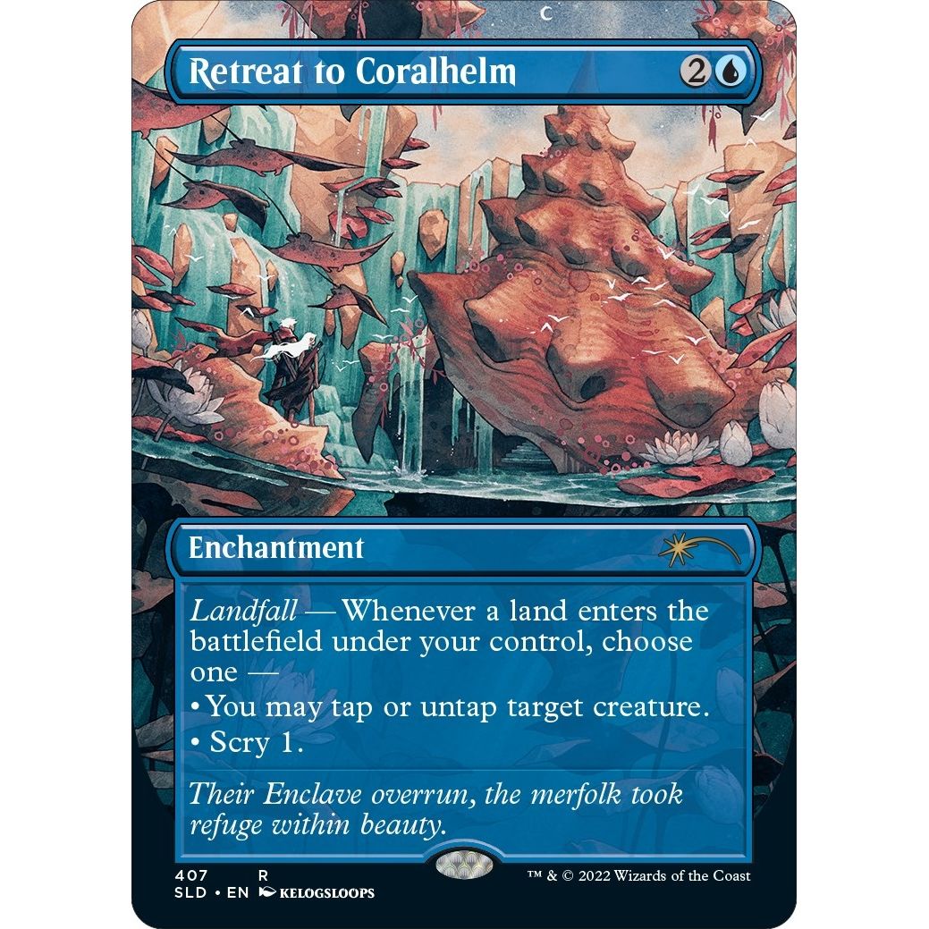 Image for Retreat to Coralhelm (Borderless) (407) (SLD) - Magic: The Gathering