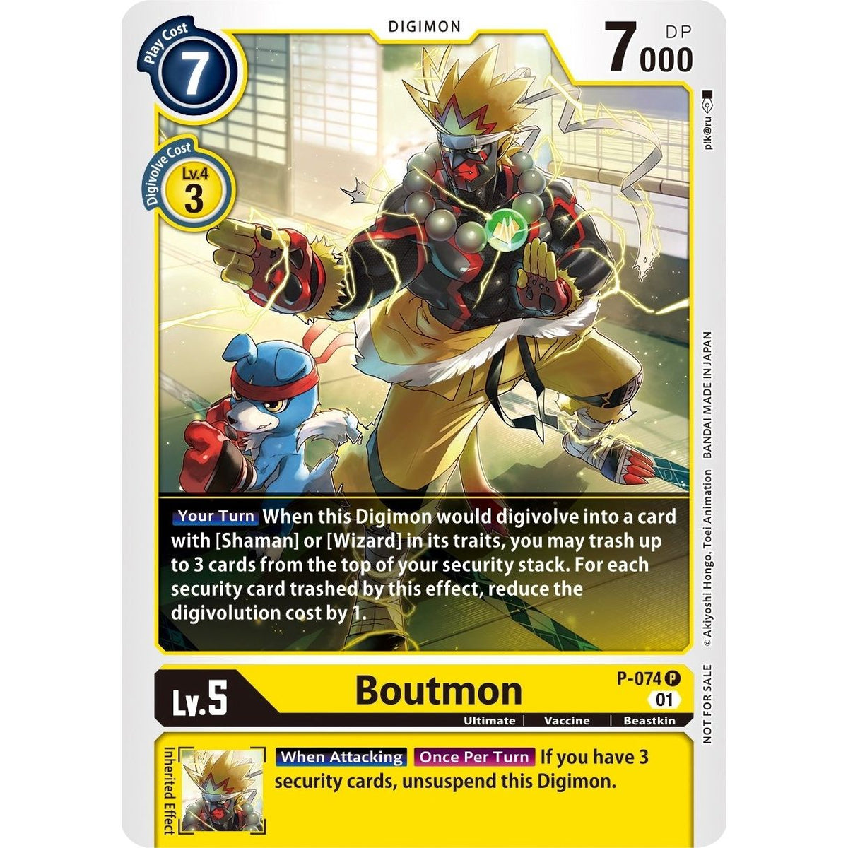 Image for Boutmon (P-074 P) (D-PR) - Digimon Card Game