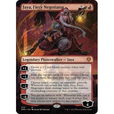 Image for Jaya, Fiery Negotiator (Borderless) (374) (DMU) - Magic: The Gathering