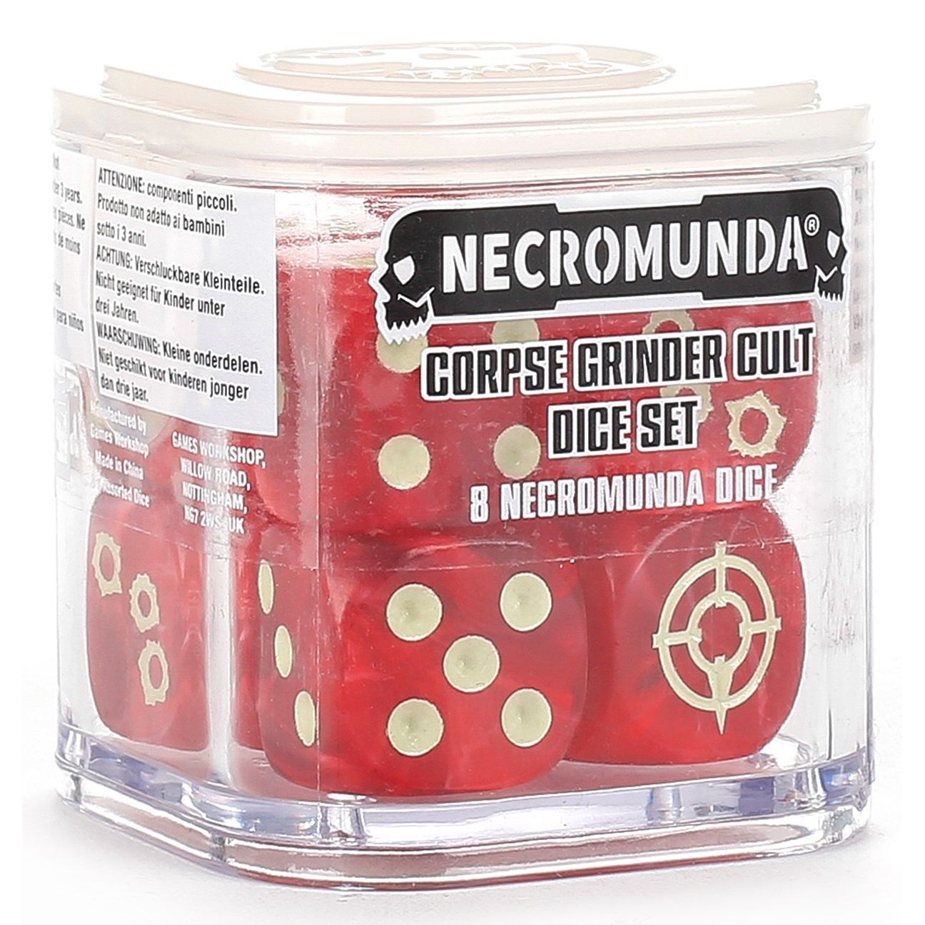 Image for Necromunda: Corpse Grinder Cult Dice Set (8-Pack) - Warhammer Game Accessories
