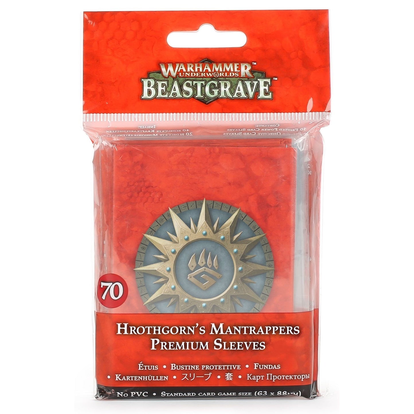 Image for Warhammer: Underworlds - Beastgrave: Hrothgorn's Mantrappers Sleeves (70-pack) - Warhammer Game Accessories