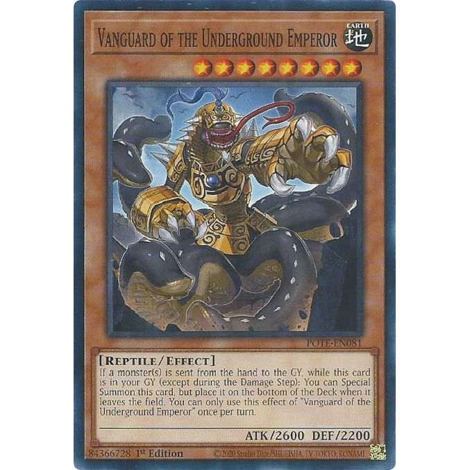 Image for Vanguard of the Underground Emperor (POTE-EN081) (POTE) - YuGiOh