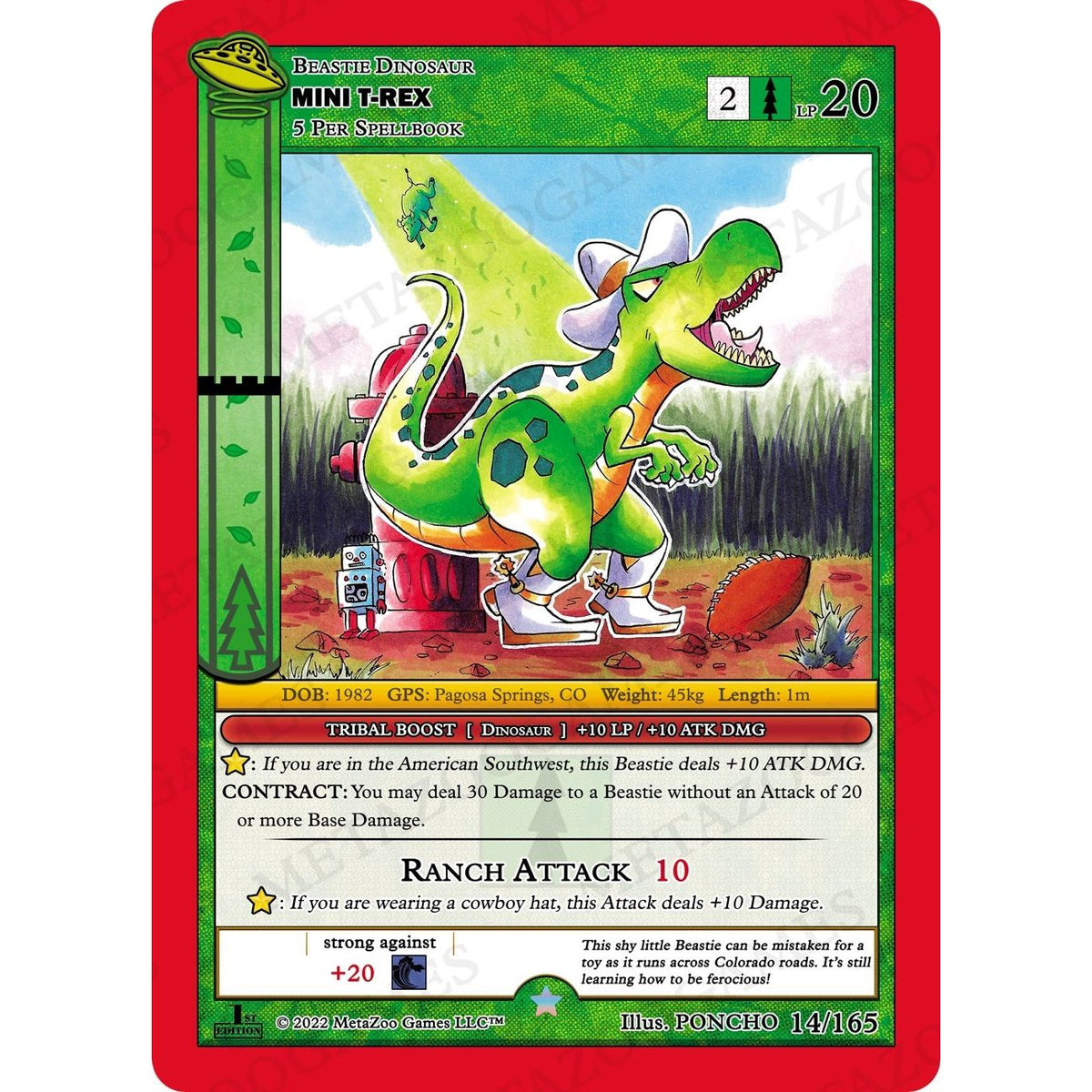 Image for Mini T-Rex (014/165) (UFOFE) - MetaZoo