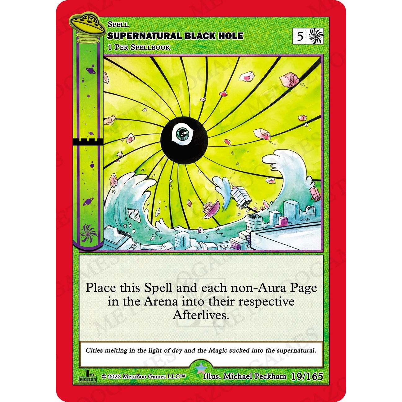 Image for Supernatural Black Hole (019/165) (UFOFE) - MetaZoo