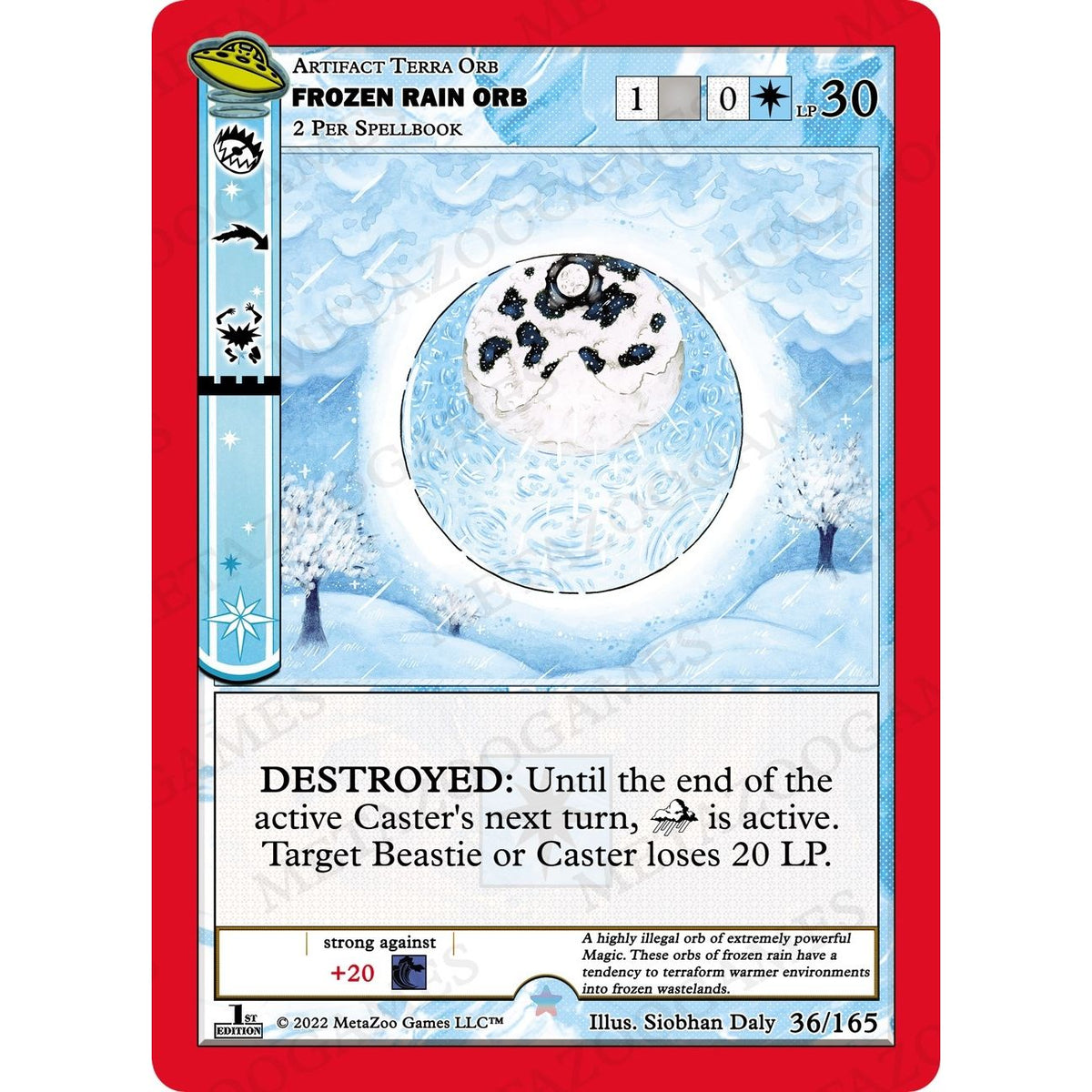 Image for Frozen Rain Orb (036/165) (UFOFE) - MetaZoo