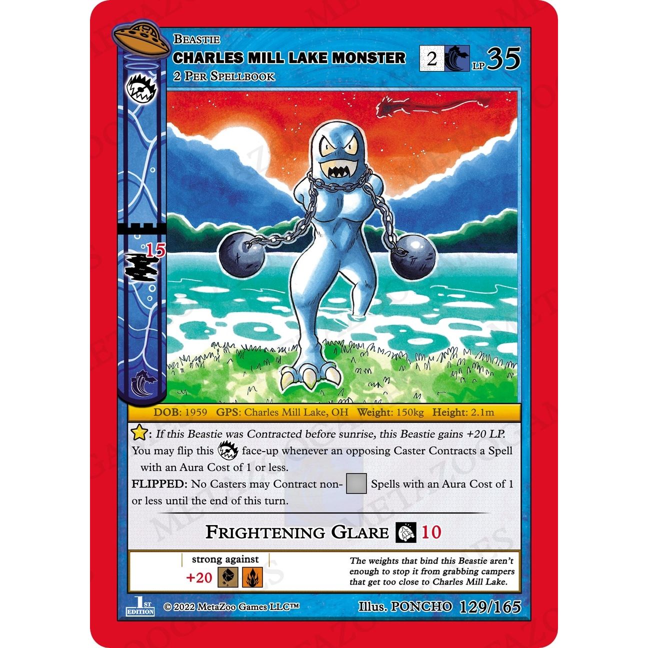 Image for Charles Mill Lake Monster (129/165) (UFOFE) - MetaZoo