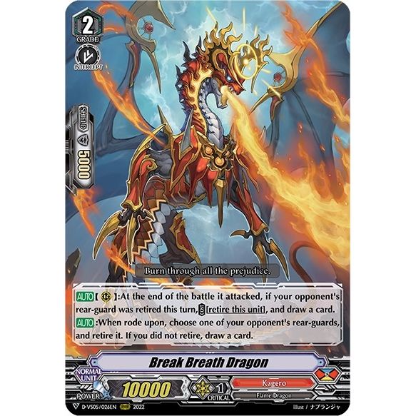 Image for Break Breath Dragon (D-VS05/026EN) (D-VS05) - Cardfight Vanguard