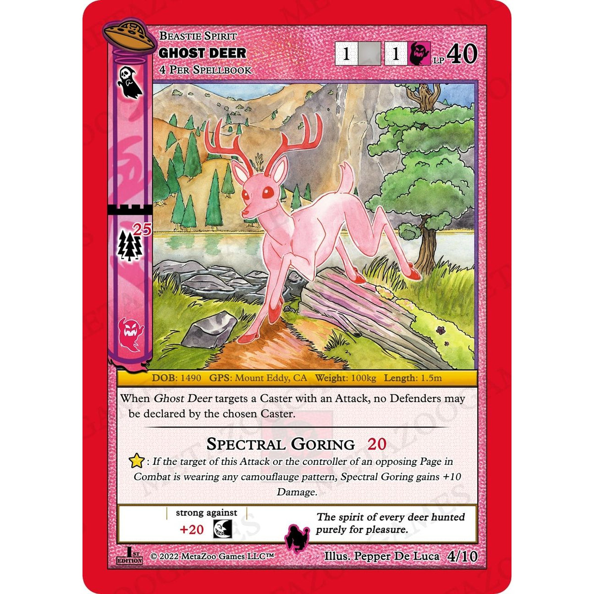 Image for Ghost Deer (4/10) (UFOFE-RE) - MetaZoo