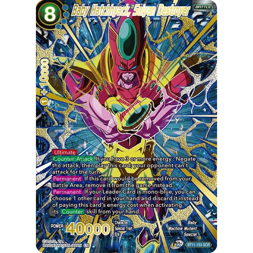 Image for Baby Hatchhyack, Saiyan Destroyer (SCR) (BT11-153) (DBS-BE21) - Dragon Ball Super: Masters