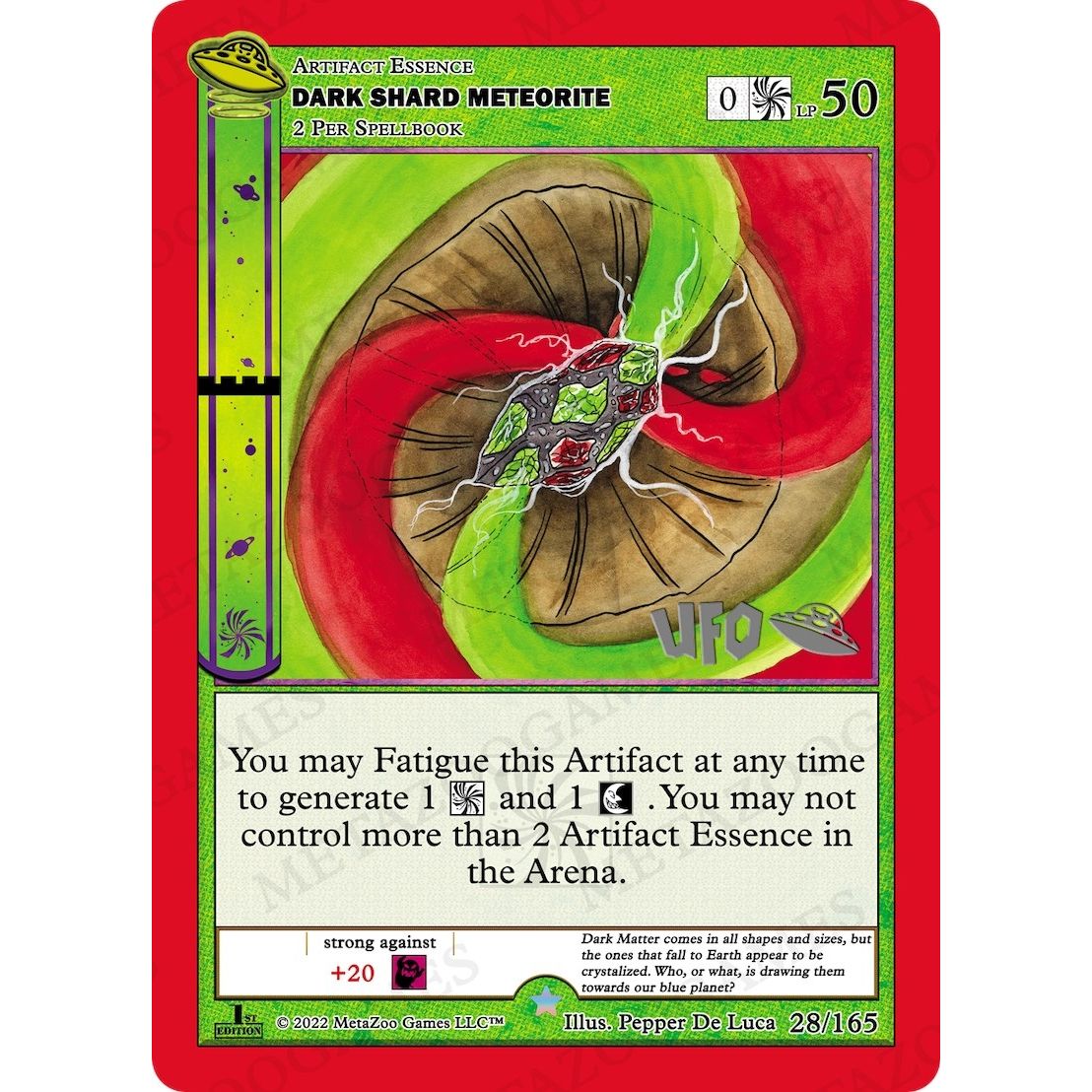 Image for Dark Shard Meteorite (028/165) (UFOFE-SP) - MetaZoo