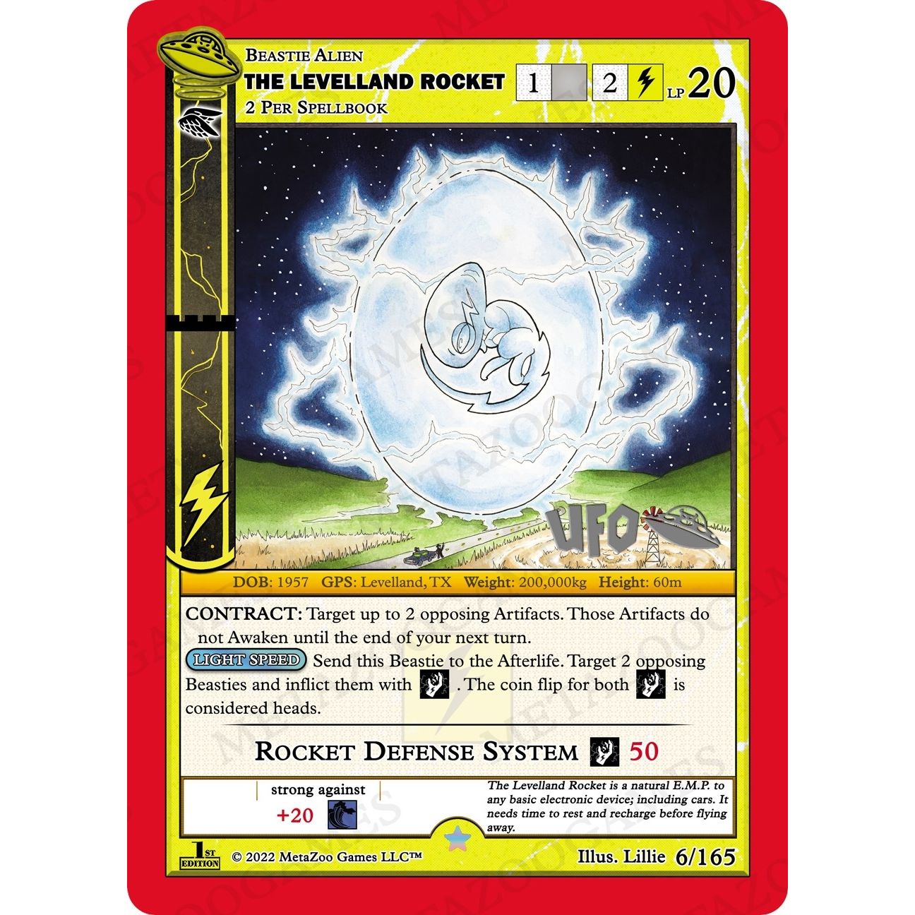 Image for The Levelland Rocket (006/165) (UFOFE-SP) - MetaZoo
