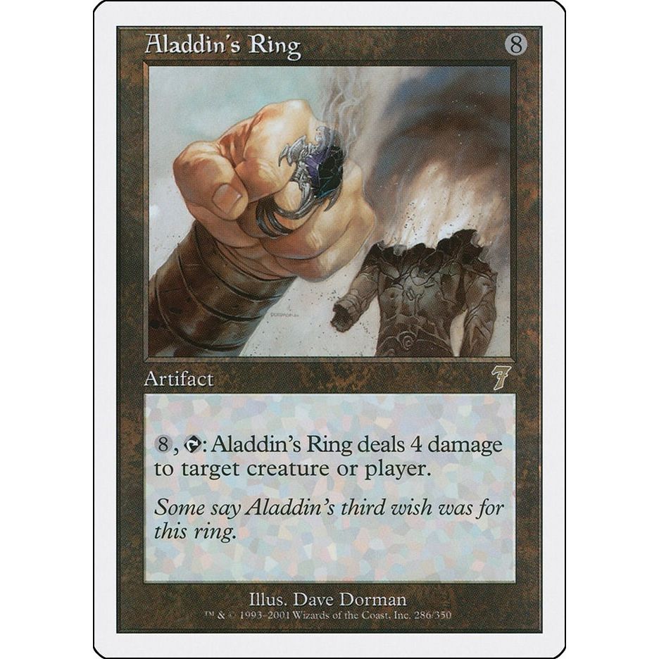 Image for Aladdin's Ring (286) (7ED) - Magic: The Gathering
