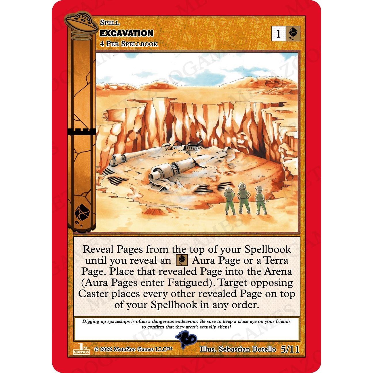 Image for Excavation (5/11) (UFOFE-RE) - MetaZoo