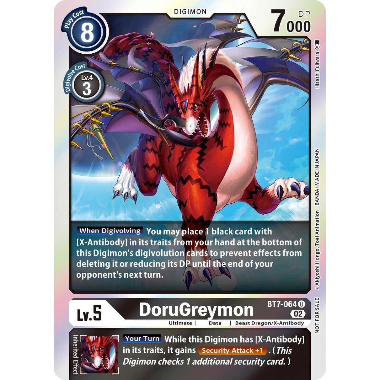 Image for DoruGreymon (Official Tournament Pack Vol. 6) (BT7-064 U) (BT07) - Digimon Card Game
