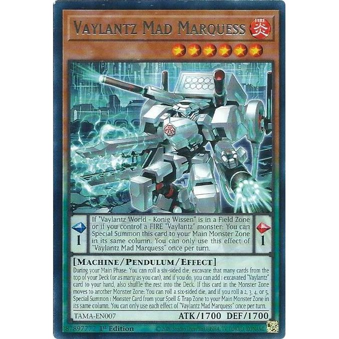 Image for Vaylantz Mad Marquess (TAMA-EN007) (TAMA) - YuGiOh
