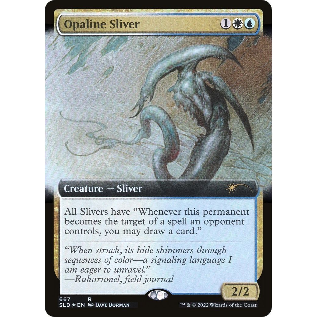 Image for Opaline Sliver (Extended Art) (667) (SLD) - Magic: The Gathering