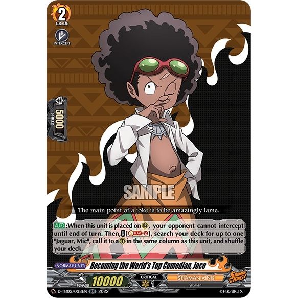 Image for Becoming the World's Top Comedian, Joco (D-TB03/038EN) (D-TB03) - Cardfight Vanguard