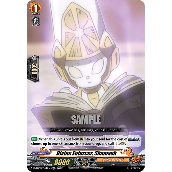 Image for Divine Enforcer, Shamash (D-TB03/041EN) (D-TB03) - Cardfight Vanguard