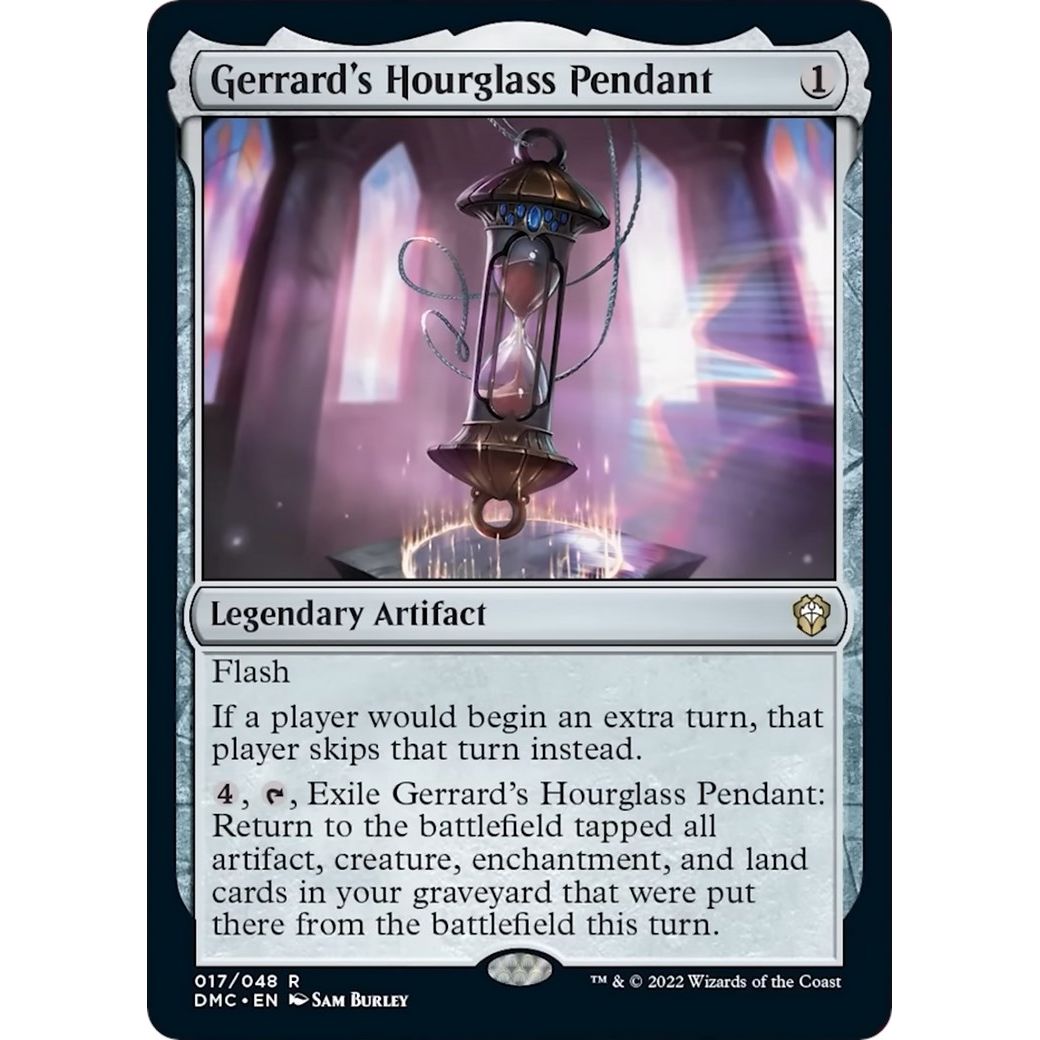 Image for Gerrard's Hourglass Pendant (17) (DMC) - Magic: The Gathering