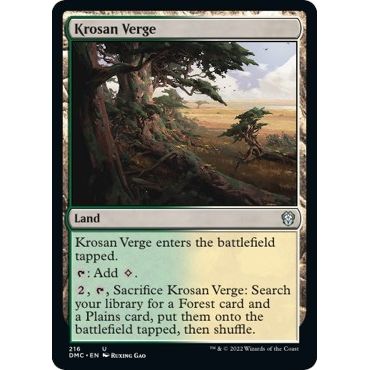 Image for Krosan Verge (216) (DMC) - Magic: The Gathering