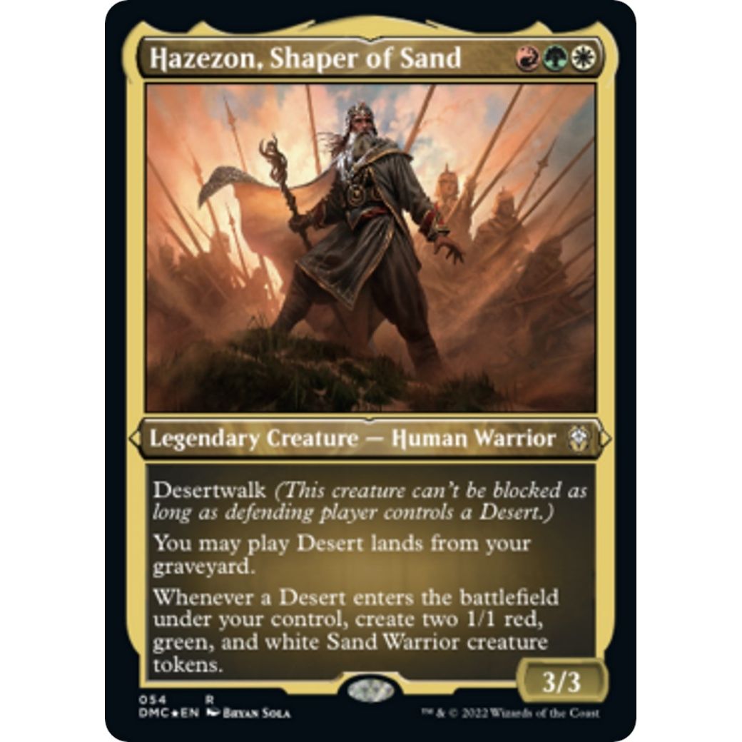 Image for Hazezon, Shaper of Sand (Foil Etched) (54) (DMC) - Magic: The Gathering