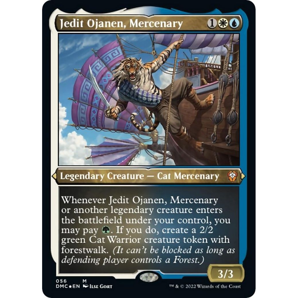 Image for Jedit Ojanen, Mercenary (Foil Etched) (56) (DMC) - Magic: The Gathering