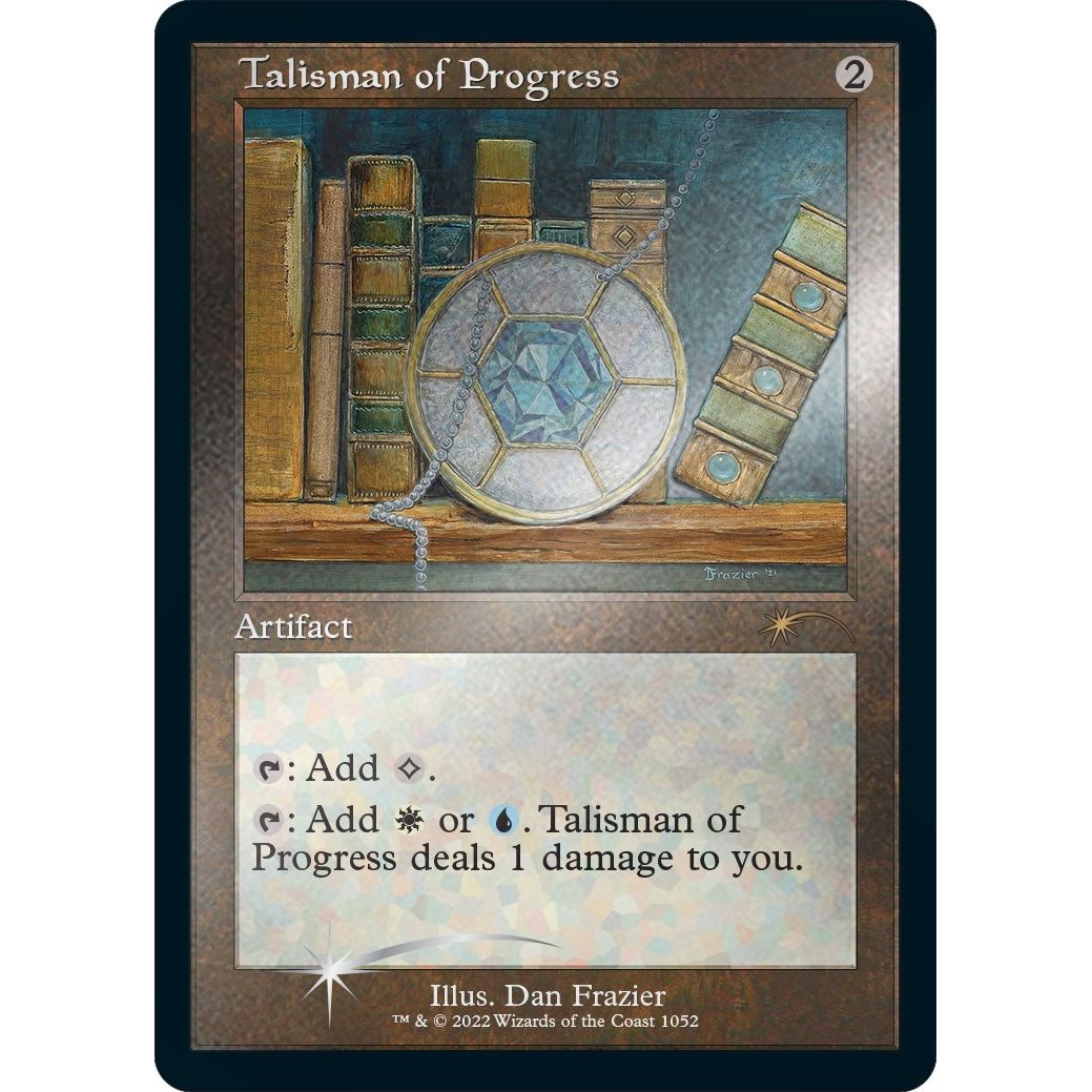 Image for Talisman of Progress (Retro Frame) (Foil Etched) (1052) (SLD) - Magic: The Gathering