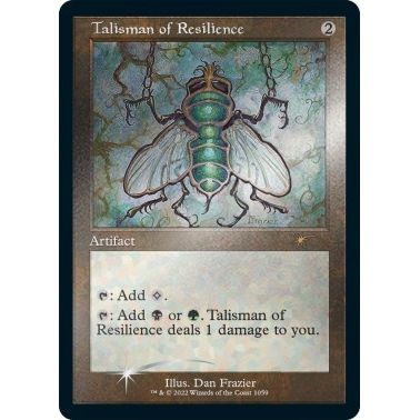 Image for Talisman of Resilience (Retro Frame) (Foil Etched) (1059) (SLD) - Magic: The Gathering