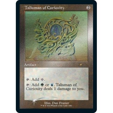 Image for Talisman of Curiosity (Retro Frame) (Foil Etched) (1061) (SLD) - Magic: The Gathering