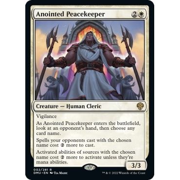 Image for Anointed Peacekeeper (2) (DMU) - Magic: The Gathering