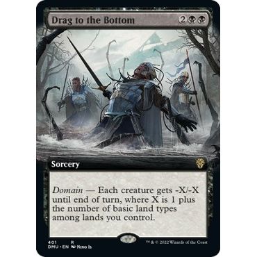 Image for Drag to the Bottom (Extended Art) (401) (DMU) - Magic: The Gathering