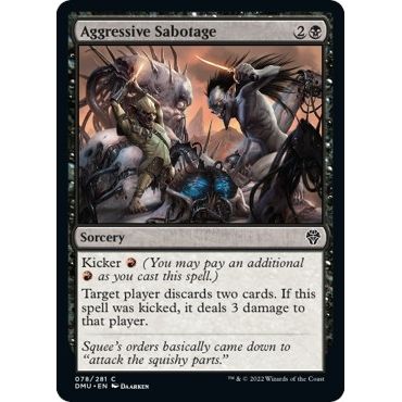 Image for Aggressive Sabotage (78) (DMU) - Magic: The Gathering