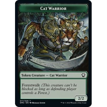 Image for Cat Warrior Token (17) (DMC) - Magic: The Gathering