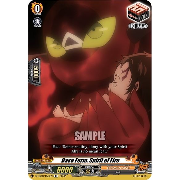 Image for Base Form, Spirit of Fire (D-TB03/153EN) (D-TB03) - Cardfight Vanguard