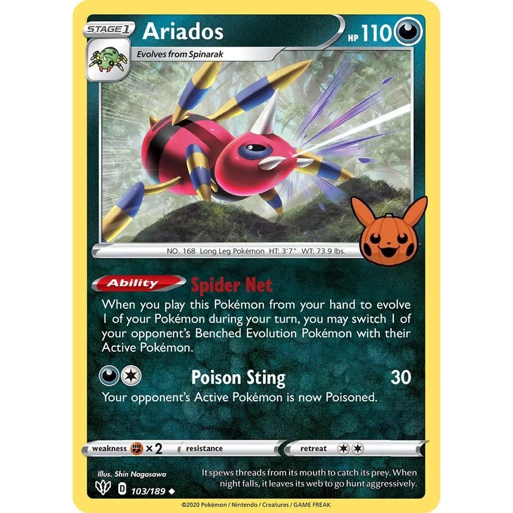 Image for Ariados (103/189) (TTBB) - Pokemon