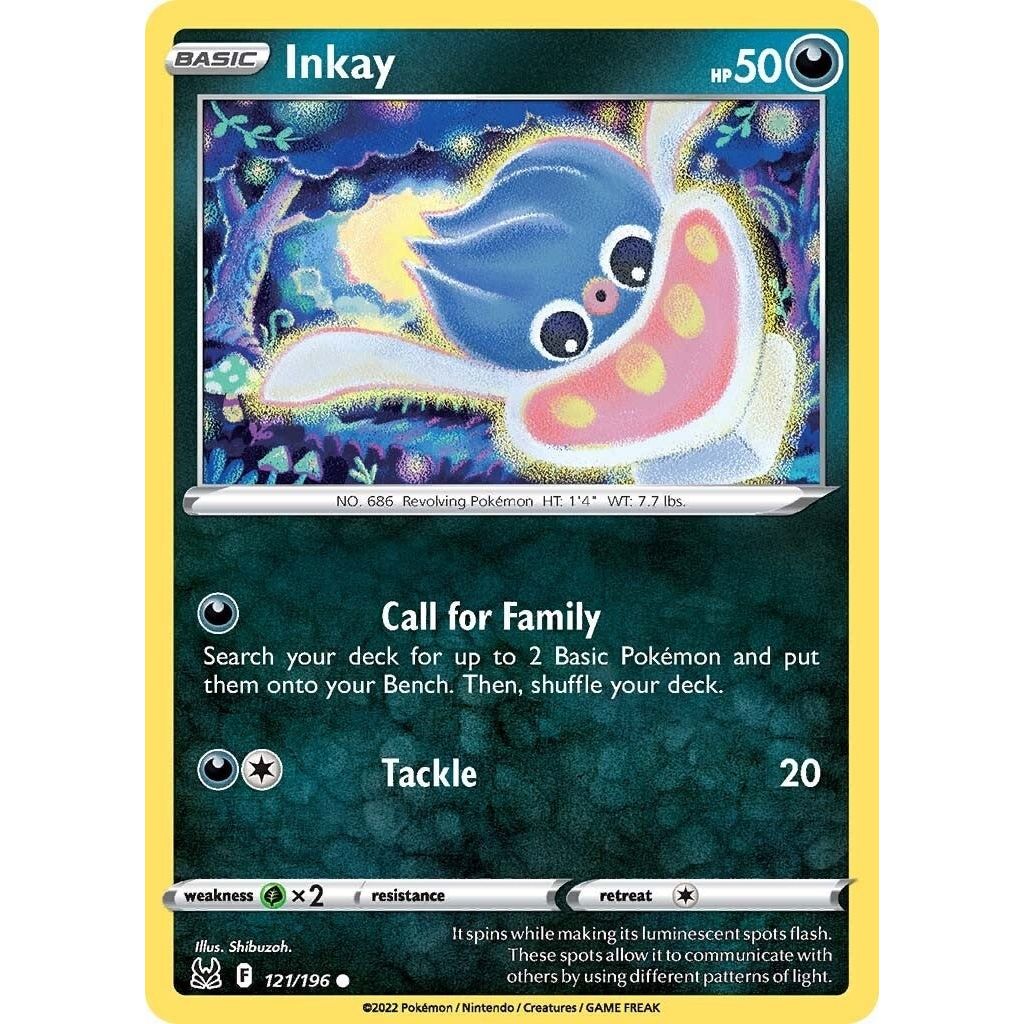 Image for Inkay (121) (121/196) (SWSH11) - Pokemon