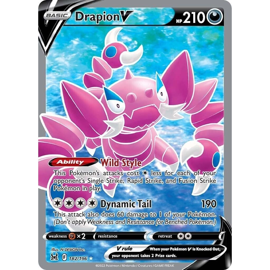 Image for Drapion V (Full Art) (182/196) (SWSH11) - Pokemon
