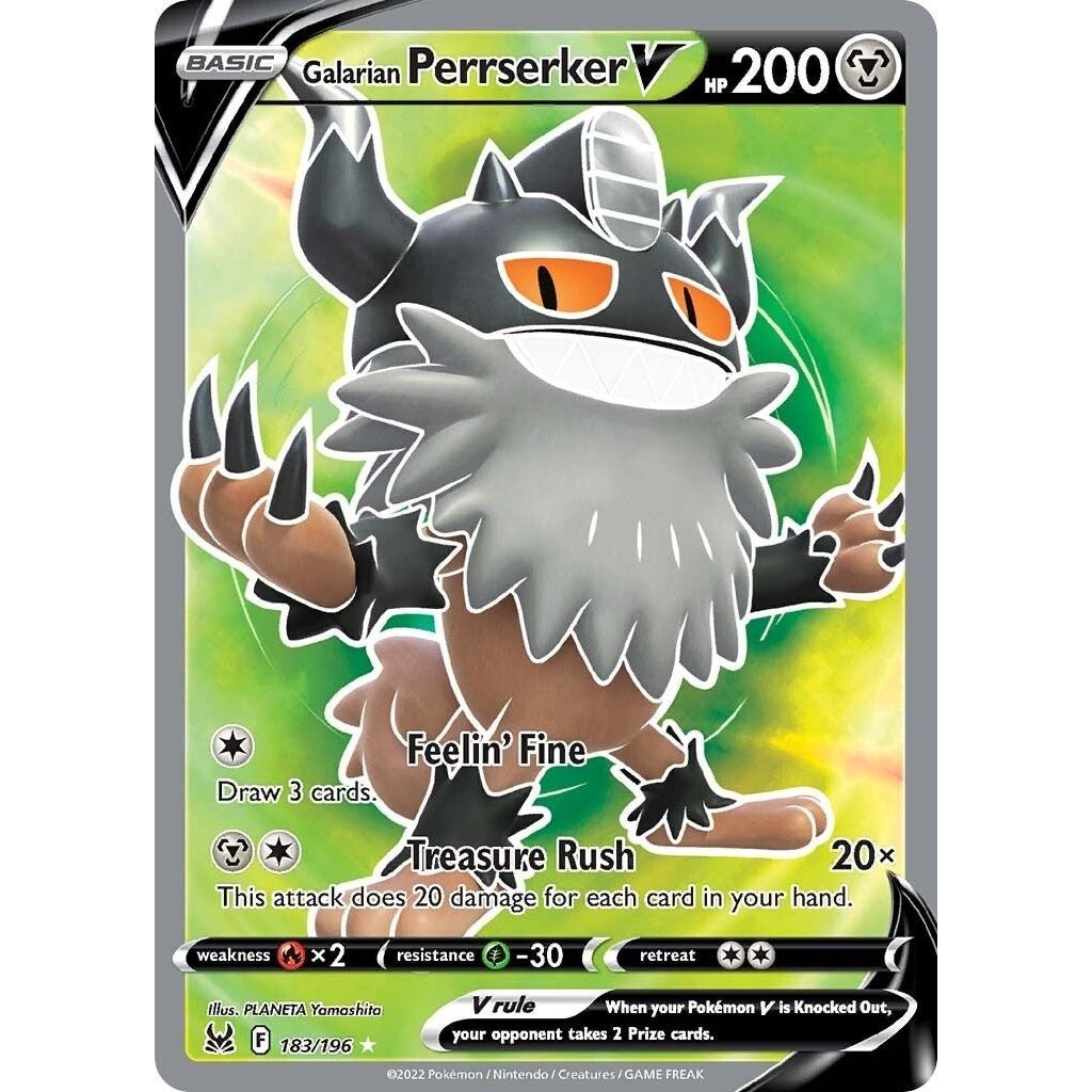 Image for Galarian Perrserker V (Full Art) (183/196) (SWSH11) - Pokemon