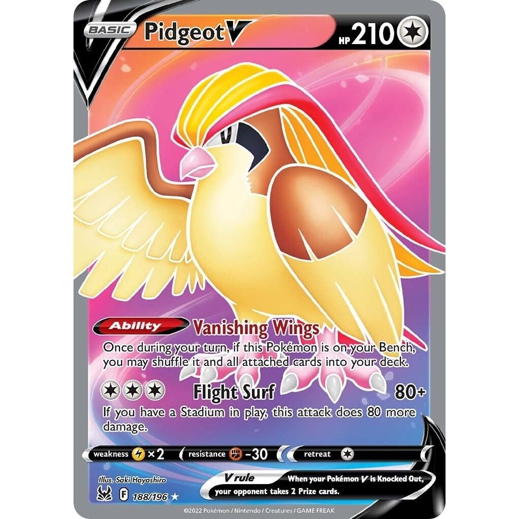 Image for Pidgeot V (Full Art) (188/196) (SWSH11) - Pokemon
