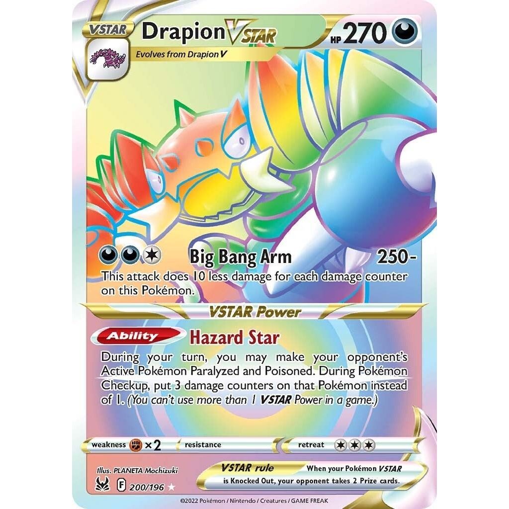 Image for Drapion VSTAR (Secret) (200/196) (SWSH11) - Pokemon