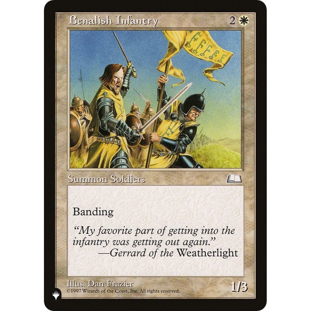 Image for Benalish Infantry (LIST) - Magic: The Gathering