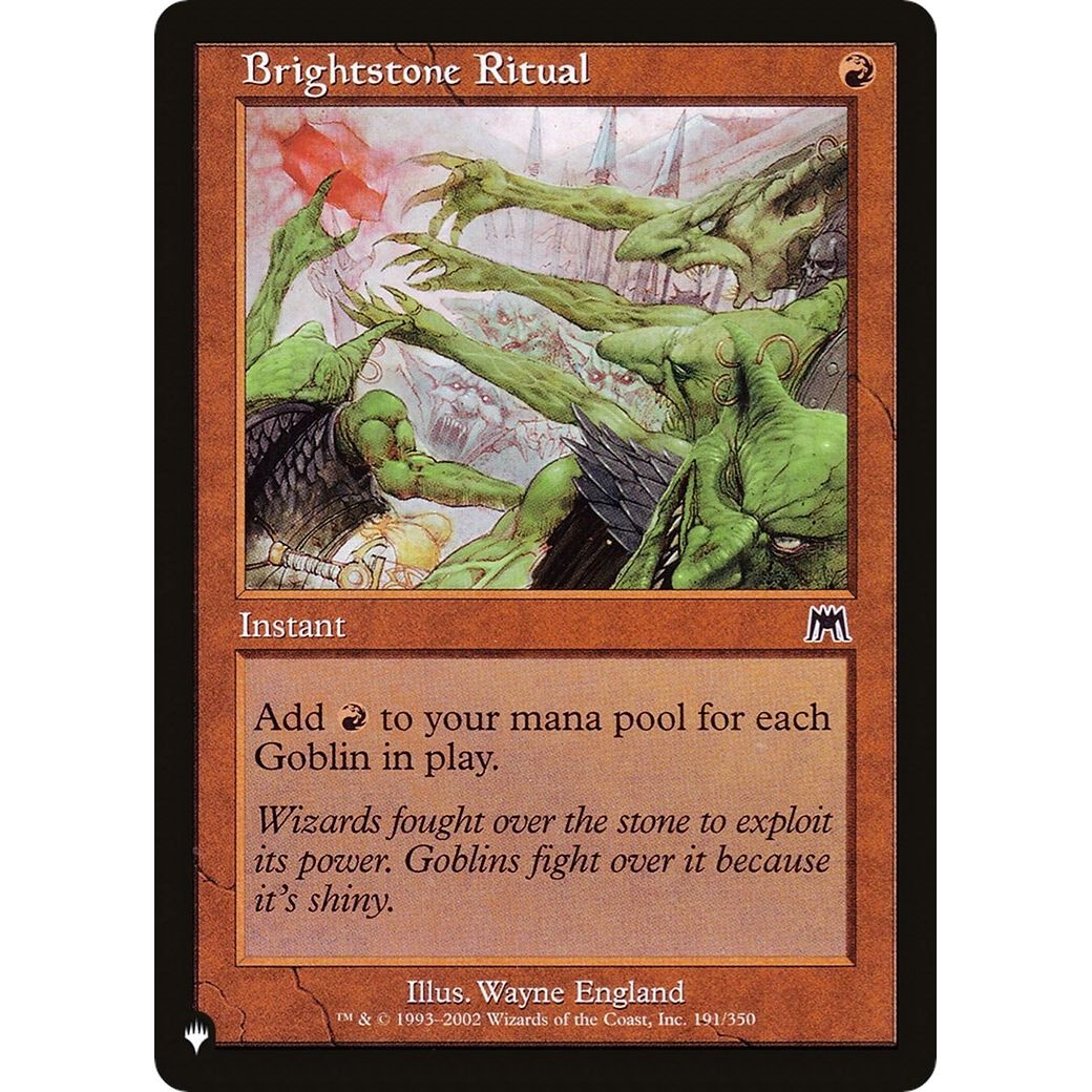 Image for Brightstone Ritual (191/350) (LIST) - Magic: The Gathering